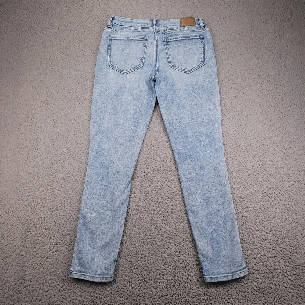 BKE Jeans 26 Stella Ankle Skinny Slim Fit Low Rise Distressed Light Wash